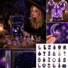 Calendario de Adviento de Bruja, Calendario de Cuenta Atrás Acrílico 2D con Accesorios en Caja de Regalo