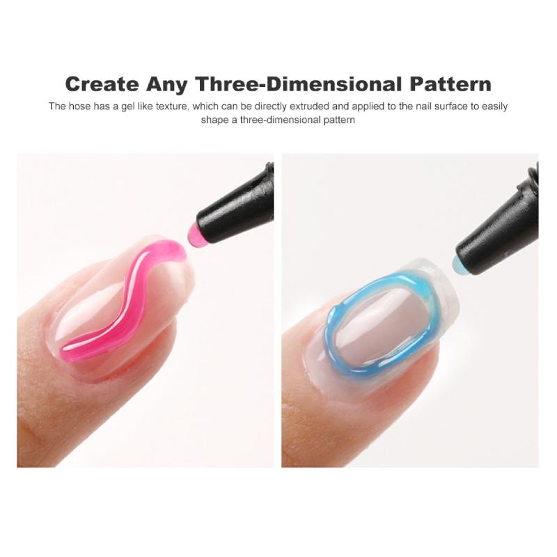 5D Hose Candy Macaron Jelly Gel Nail Gel Polish Solid Color Disposable Nail Gel DIY Nail Art Gel Manicure 10ml