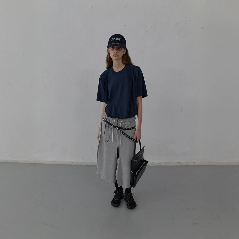 Lcdc Tm Raw Cut Detail Jersey Skirt (Melange Grey)