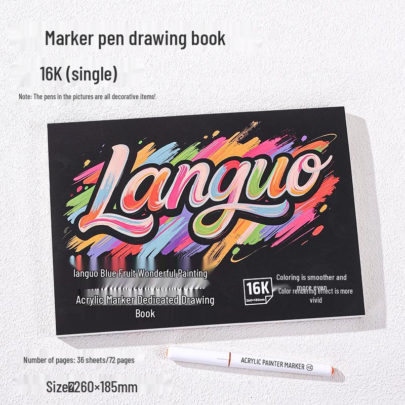 Blue Fruit Sketchbook: Wonderful DIY Watercolor & Pen Drawing Journal with Thickened Cardstock