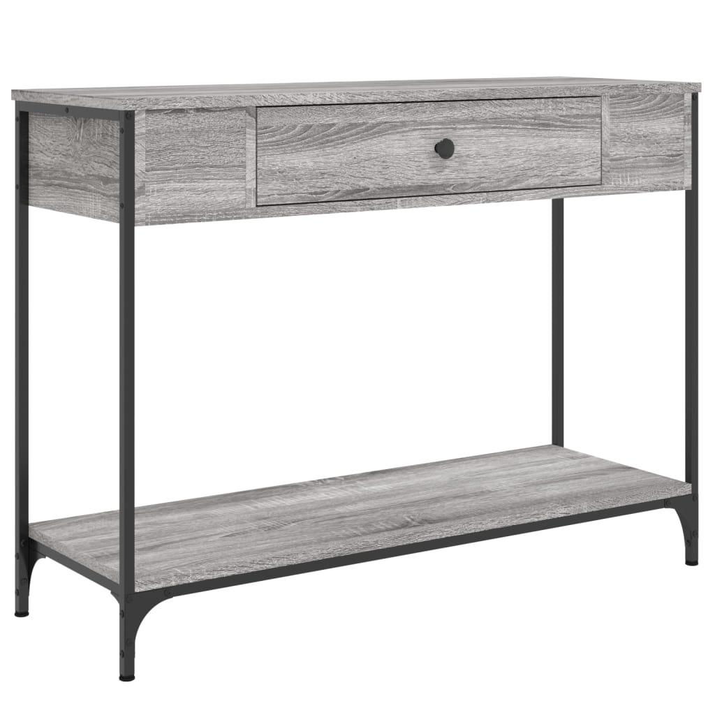 Console Table Grey Sonoma 100x34.5x75 cm Particleboard