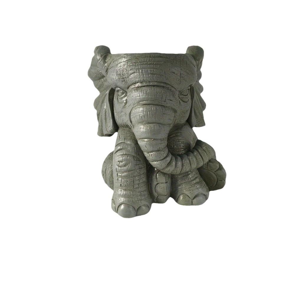 Minimalist Big Ears Like Flower Pot, Cute Flower Pot Resin Statue Handicraft, Suitable for Outdoor Garden and Garden Decoration
