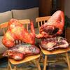Creative Gift 3D Lifelike Plush Food Pillow Stuffed Roast Chicken Sausages Steak Beef Toy Soft Cushion Restaurant Decoration