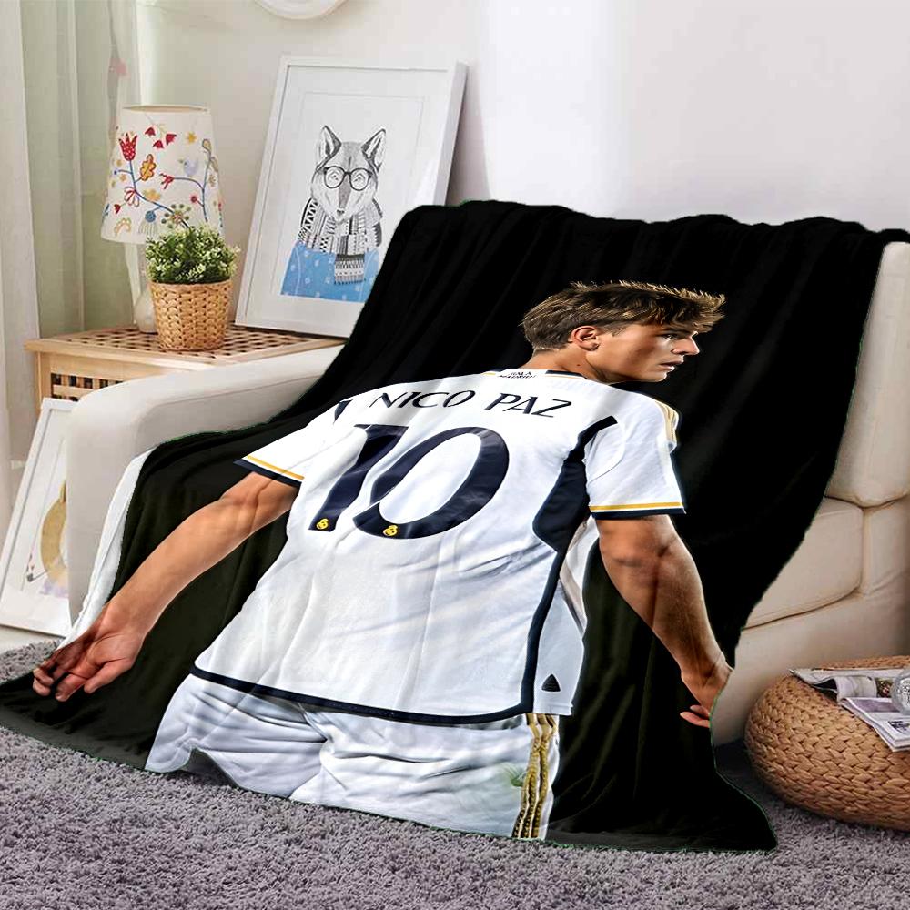 Player Field Blankets Flannel Printed Breathable Warm Throw Blanket for Home Office Bedspreads 0708a54