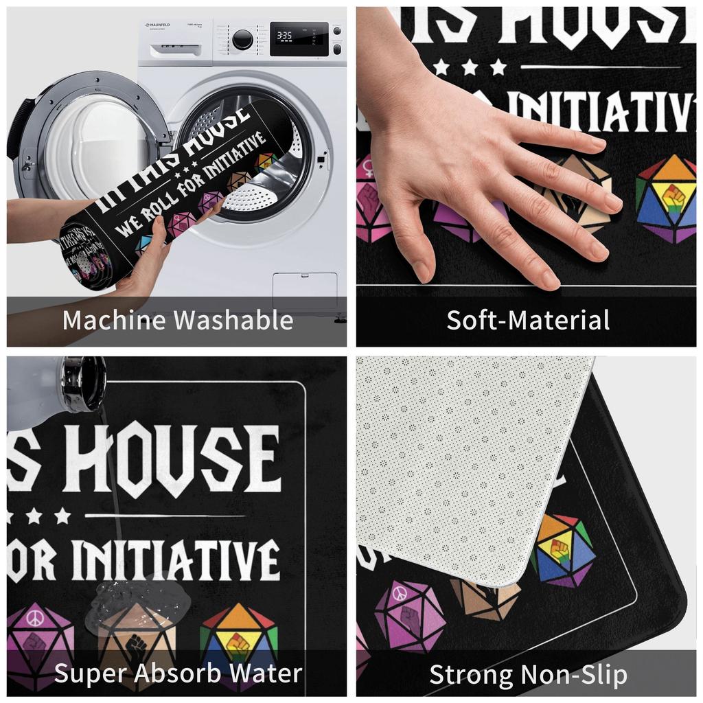 Dnd Game House Initiative Front Floor Door Entrance Mat Outdoor Kitchen Bath Doormat Living Room Carpet Rug