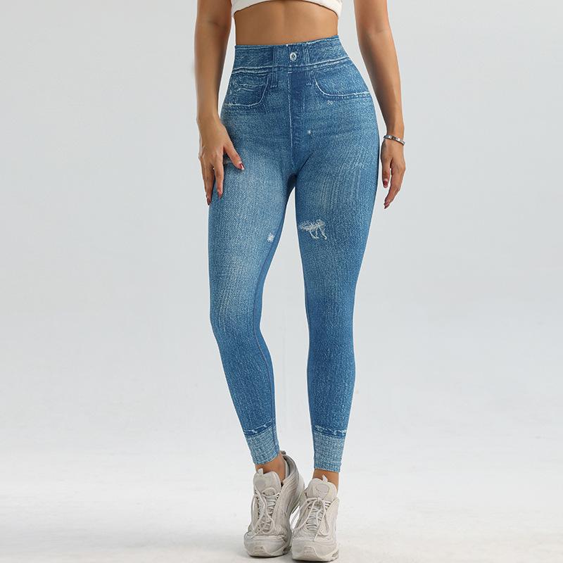 Danmo Womens High Waisted Jeans Slim Fit Bum Lift Jean For Girls Push Up Stylish Full Length