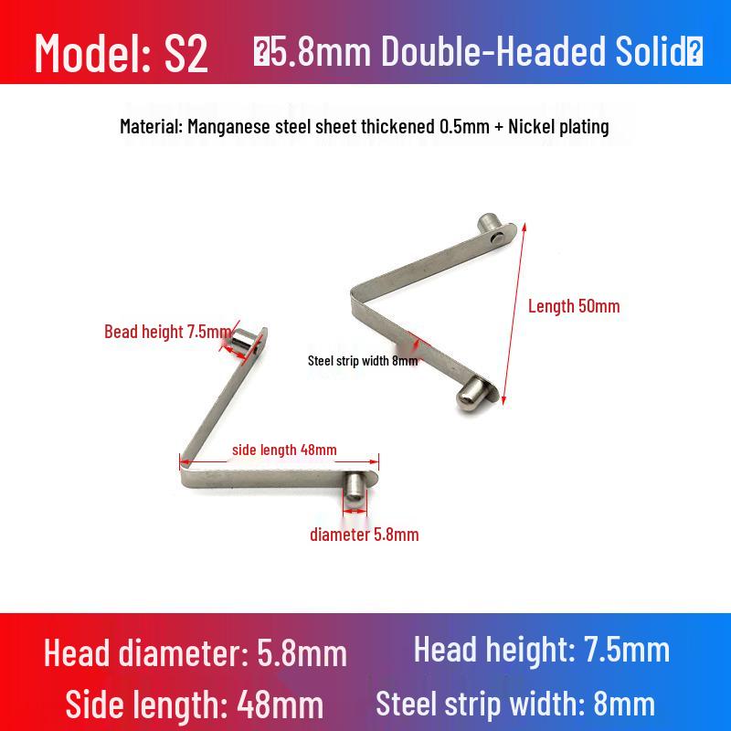 V-Shaped Spring Clip Buckle for Telescopic Tube and Tent Stroller Positioning