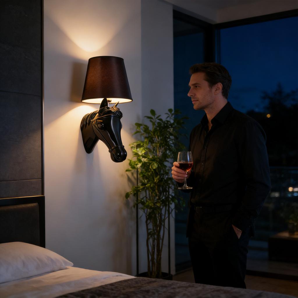 Mahuo Bi Light Wall Lamp, Creative Bedroom Wall Lamp, Living Room Corridor Lamp