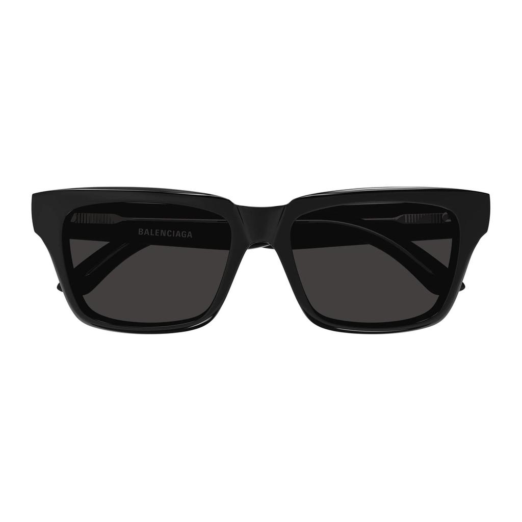 Balenciaga Logo Irregular Shape Sunglasses Men sunglasses Black BB0346S001