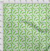 oneOone Cotton Flex Green Fabric Fruits Pineapple Sewing Fabric By The Yard Printed Diy Clothing Sewing Supplies 40 Inch
