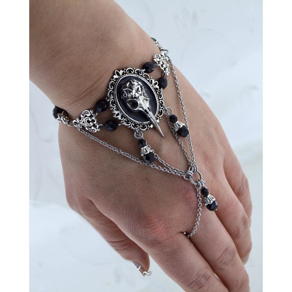 Pulsera de Luna Triple Diosa Luna Creciente Wicca Bruja Pentáculo Amuleto Joyería para Mujeres