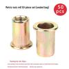 150-Piece Rivet Nut Set: Galvanized, Inch & Metric