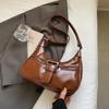 2026 Winter Belt Design Y2K Retro Design Small PU Leather Crossbody Bag Women Fashion Handbags New Trend Shoulder Bag