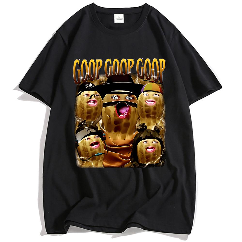 Goop Goop Goop Игровые футболки Arc Raiders Унисекс Уличная одежда Хип-хоп Винтажная уличная одежда С коротким рукавом Хлопок Мужская футболка Свободные футболки S