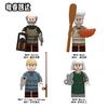 N855-858 YueRuiZhiDa Building Block Minifigures European Medieval Commoners Bagged Set