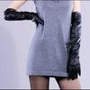 Women's Long Touch Screen PU Leather Gloves Female 50cm Autumn Winter Silky InsideNew Style Wholesale Fashion Warm Mitten G203