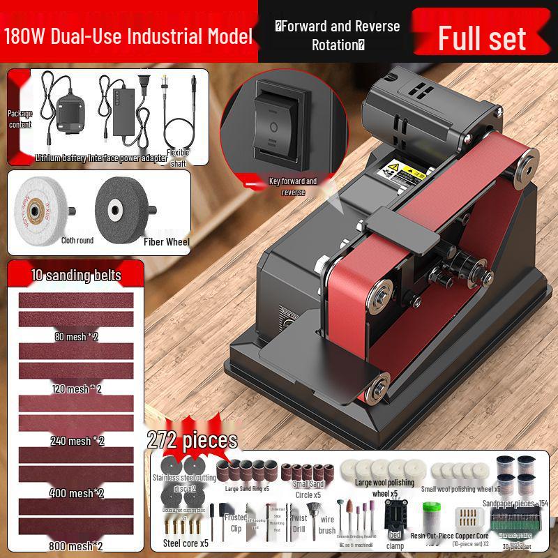 Electric Mini Belt Sander & Polisher Machine for Home Use
