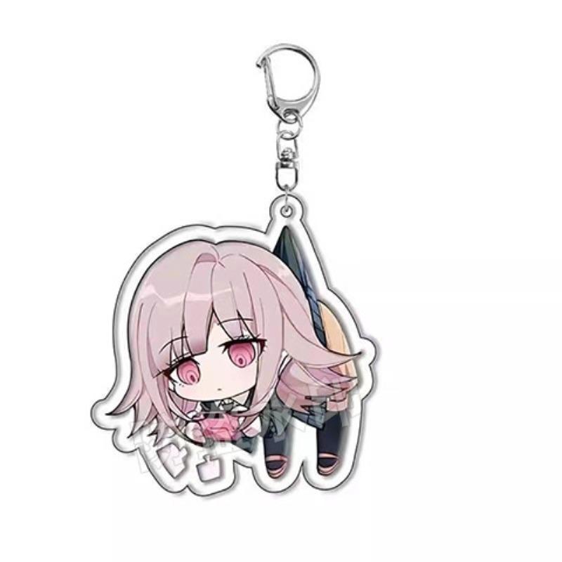 5pcs/set Danganronpa Anime Game Double Sided Acrylic Keychain Nanami Komaeda Oma Kawaii Pendant Fans Collect Gifts