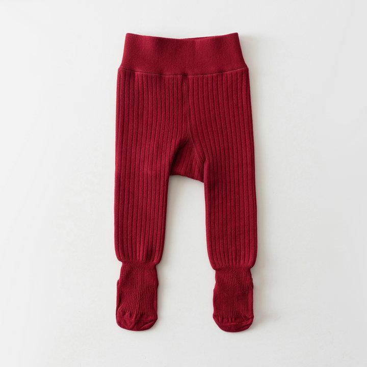 New Winter Girls' Velvet Tights: Thick, Vertical Stripe Base Layer Pants