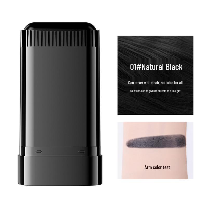 BRH Disposable Hair Dye Stick: Plant-Based Touch-Up & Styling Comb - Gentle White Hair Coverage