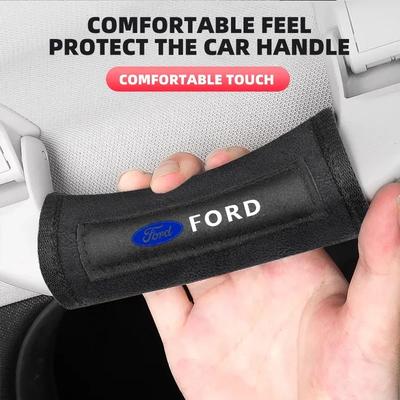 Car Roof Armrest Gloves Cover Door Pull Handle Gloves Protective For Ford Ranger Focus Kuga Mustang S-MAX Transit Mondeo Fusion