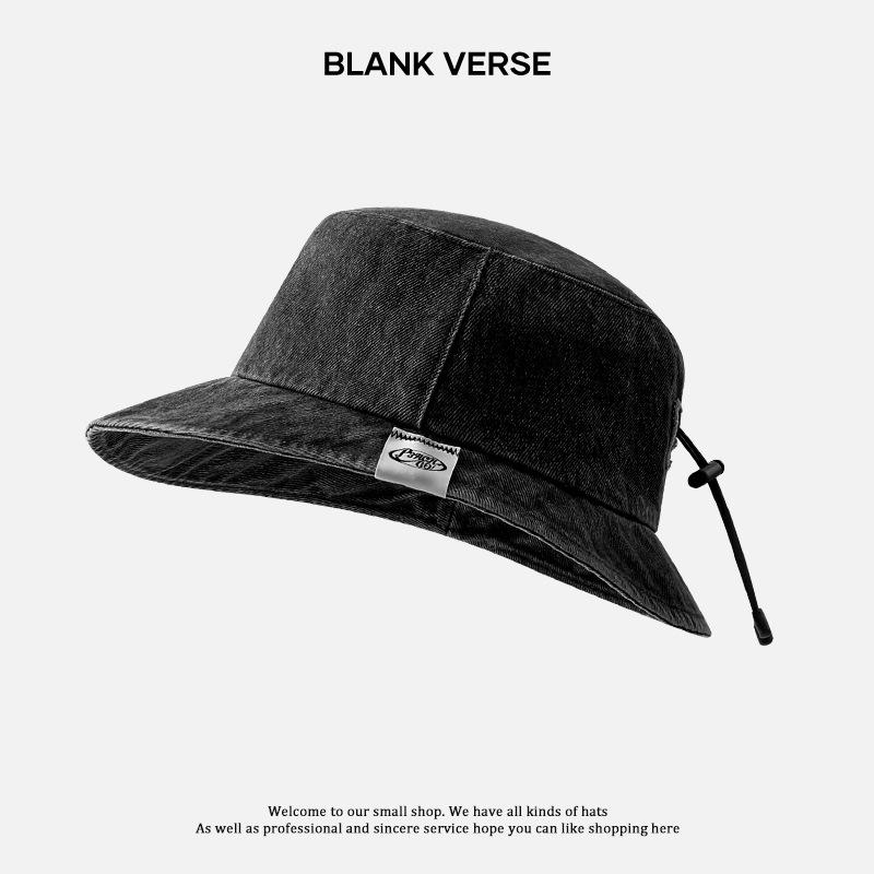 Denim Fischerhut Damen Sommer Sonnenschutz Hut Outdoor Camping Bergsteigen Hut Vertiefter und Vergrößerter Gesichtshut