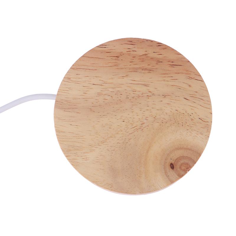 Led Wood Lamp Base Led Light Base Lamp Holder Art Ornament Home Decoration Display Stand With Remote Control Usb