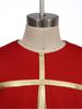 Boys Liturgical Dance Costume Long Sleeve Metallic Color Block Patchwork Top Dancewear