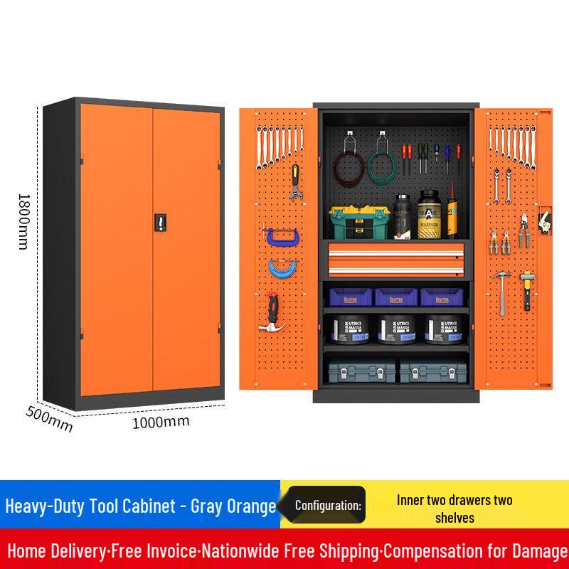 Heavy Duty Tool Cabinet with Thickened Drawers for Workshop and Auto Repair Storage.