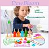 Wooden Montessori Geometric Shape Stacking Blocks Educational Toy For Toddler Learning