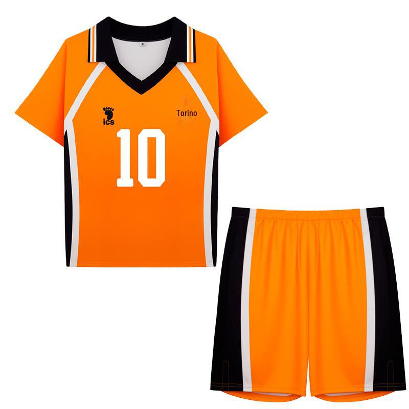 Haikyuu Karasuno Team Cosplay Uniform - Hinata Shoyo & Kageyama Tobio Short-Sleeve Edition