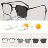Unisex Pochromic Glasses Business Casual Full Frame for Mobile Computer Use