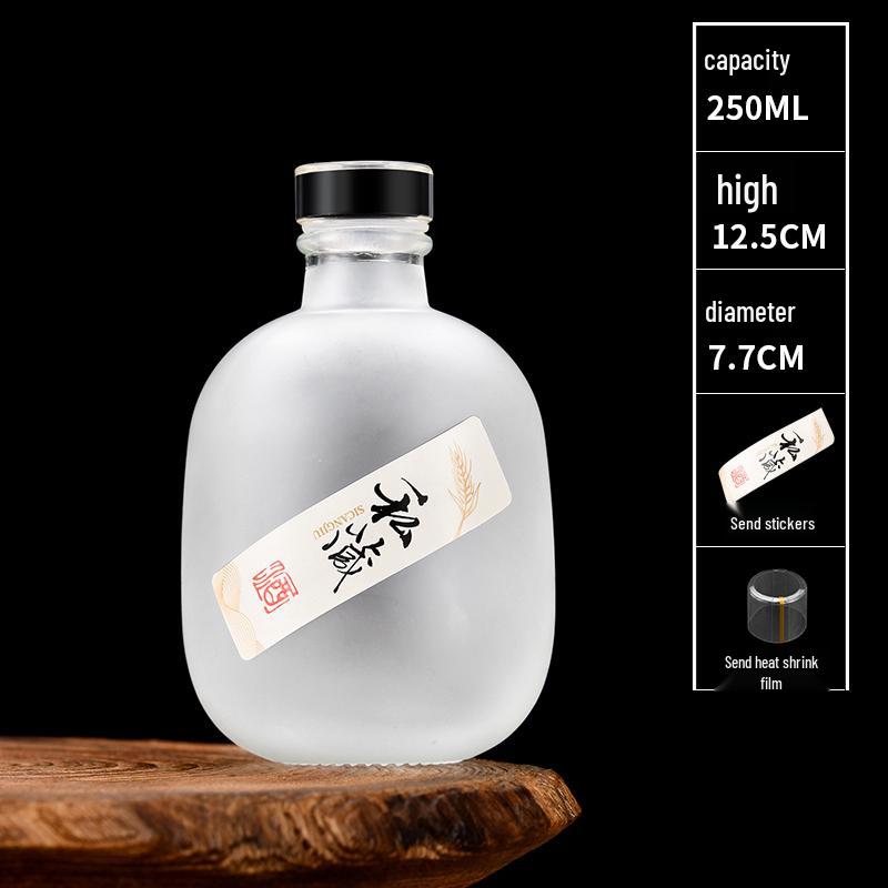 Transparent Glass Wine and Baijiu Infusion Bottle with Sealed Cap for Home Use