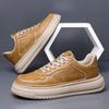 New autumn high-end retro leather surface sports and leisure board shoes platform leather shoes