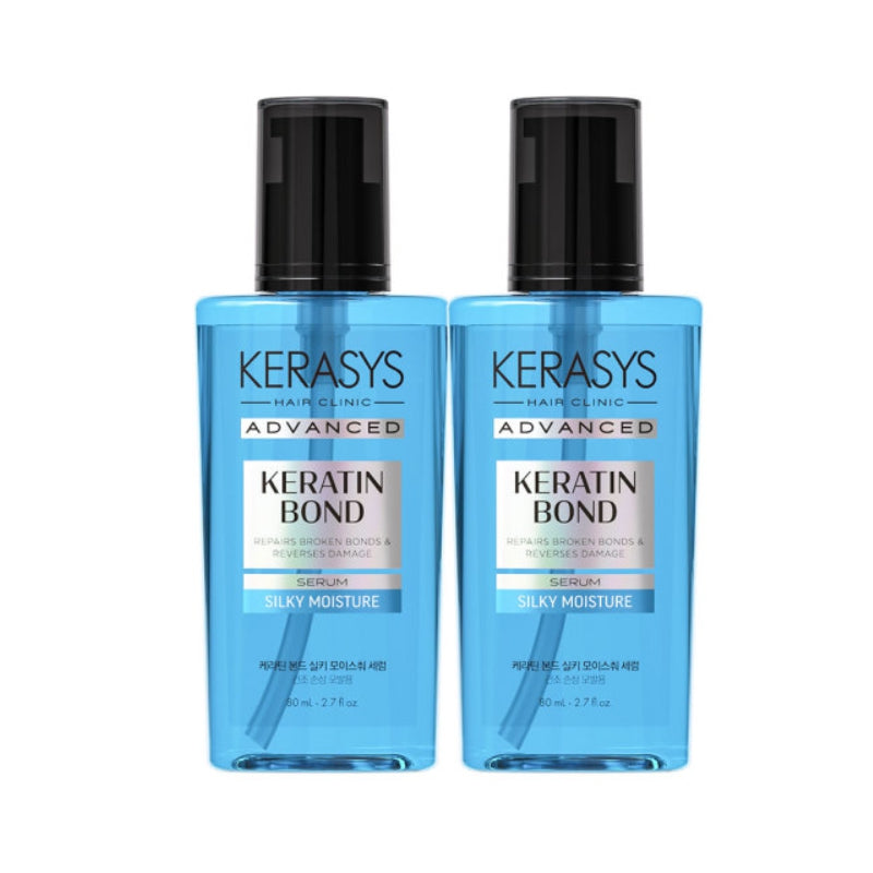 Kerasys Advanced Keratin Bond Silky Moisture Hair Serum 80ml*1Pc/2Pcs