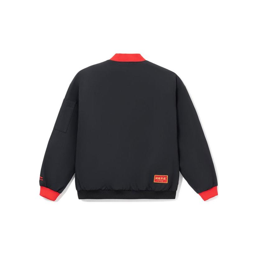 Li-Ning Loose Warm Cotton Jacket Men Outerwear Black AJMS003-1