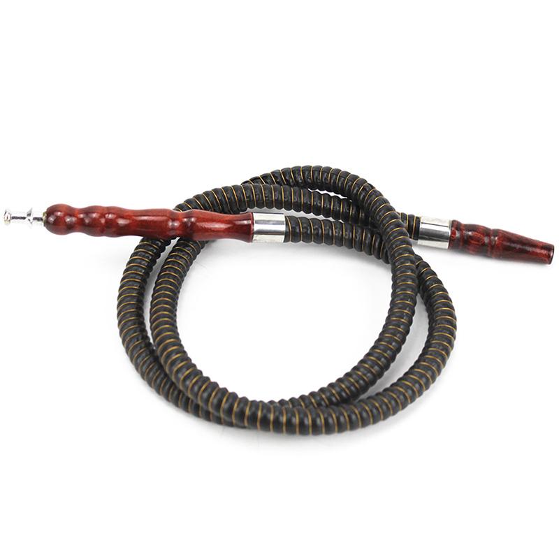 2024 New Style Hookah Hose include Wooden Stem Smoking Pipe Nargile Sheesha Narguile Shisha Hose Hookah Accessories