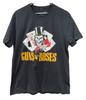 Gun N Roses Rock T Shirt Playing Cards Black Retro Music Merch Top Festival Gig