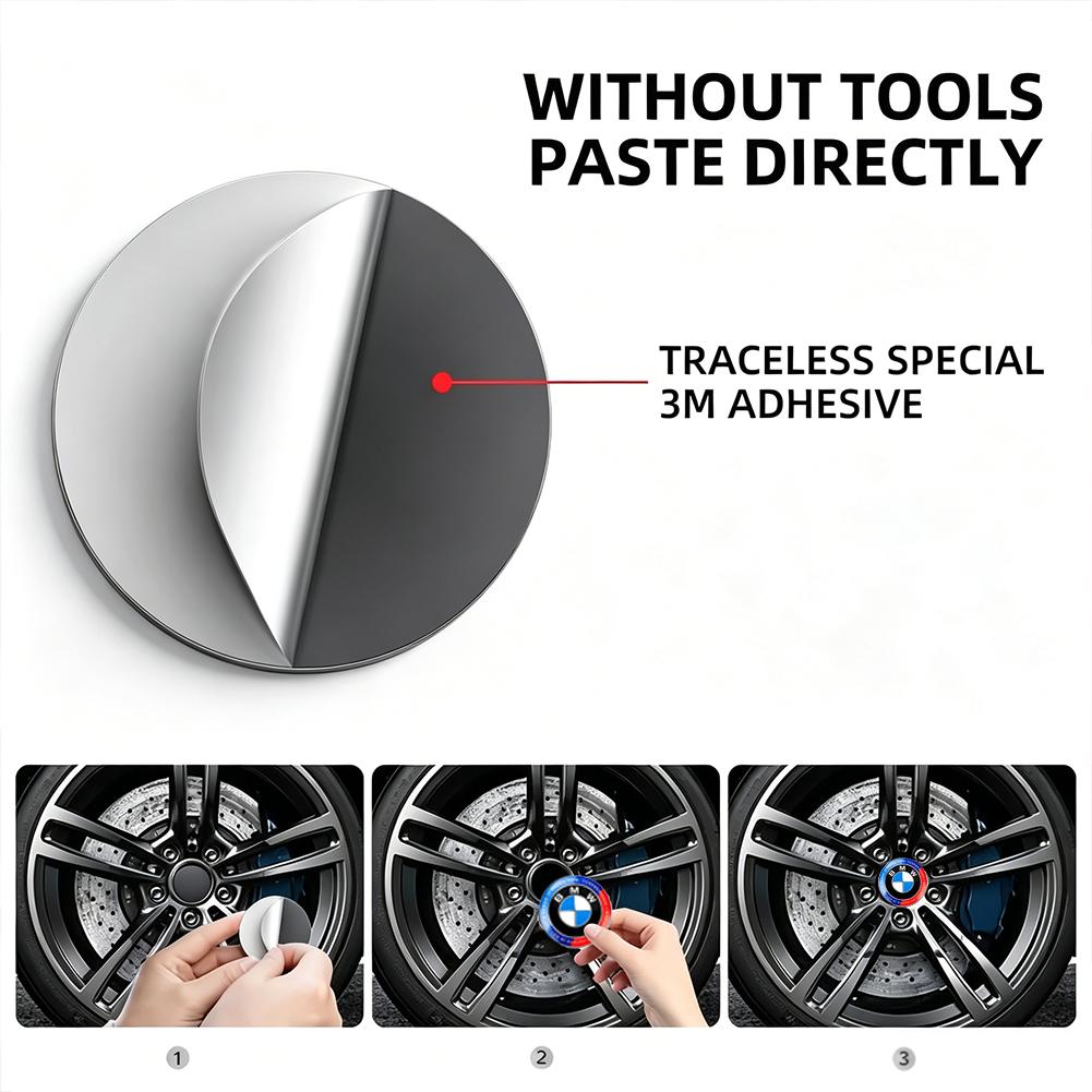 4Pcs 56mm Wheel Center Caps Emblem Badge Interior Sticker Accessories For BMW G80 G06 G07 G42 SD47 G14 G15 G16 F82 F20 F21 F83 M2 M3