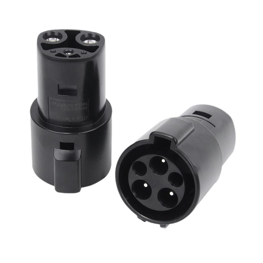 Electric Vehicle Charging Adapter Conversion Guns Socket 80Amp AC250V Fit for S X 3 SAE J1772 Charger Connector