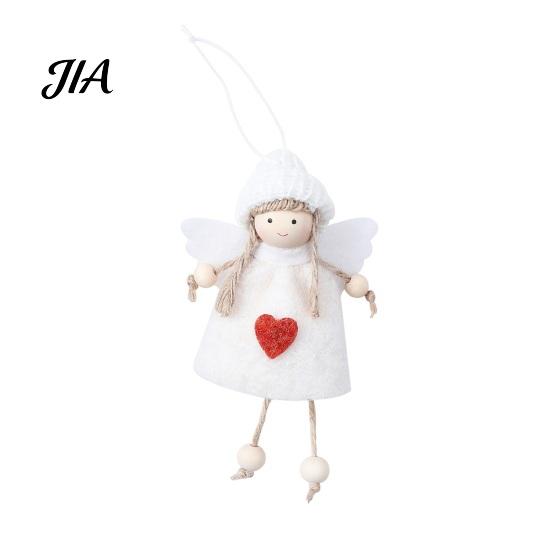 Christmas Tree Hanging Ornaments Plush Angel Doll Ornaments, Fairy Girl Pendant for Artisan Hand Stitched Pendants Home Decor, Party, New Year,