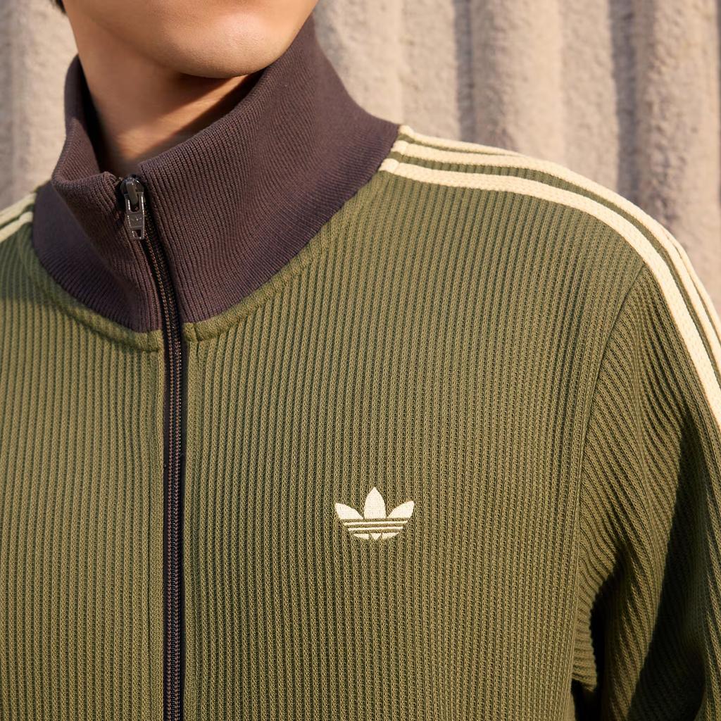adidas Originals Stand Collar Sports Zip Stripe Jacket Men Jackets KZ2914