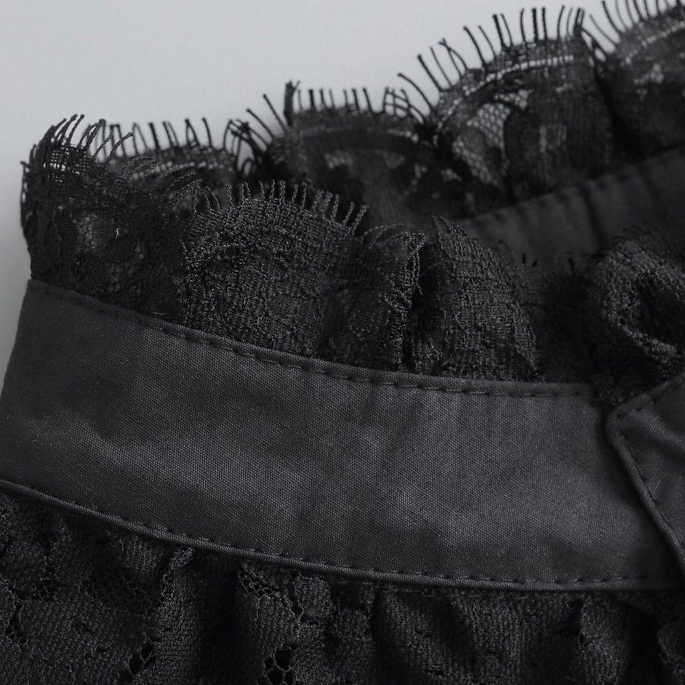 Eleganter abnehmbarer Reverskragen Süßer exquisiter Fake-Spitzenkragen Bequemes klassisches Spitzen-Dekolleté Frauen/Mädchen