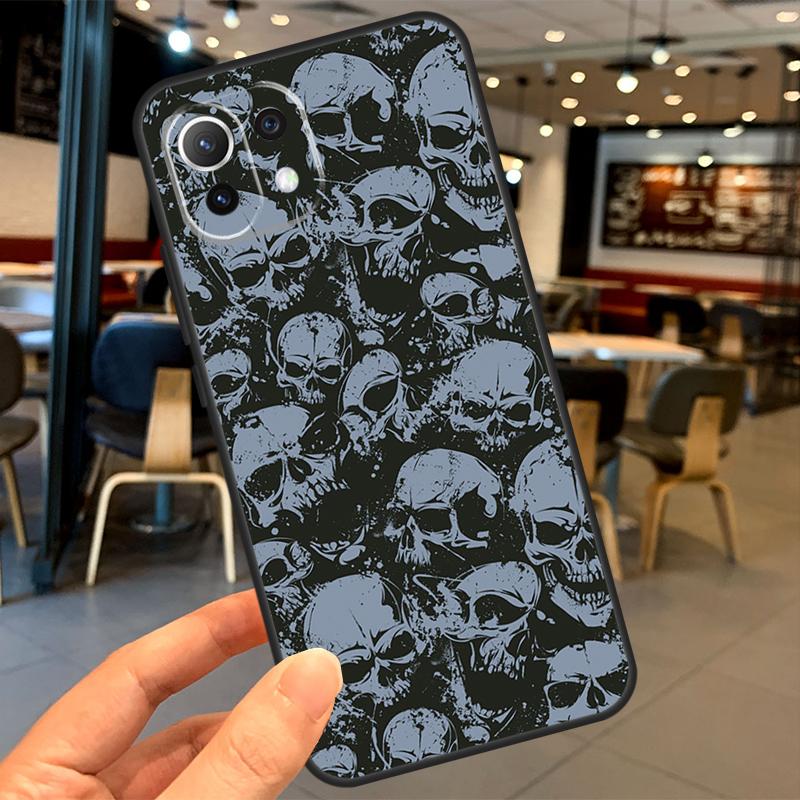 Skeleton Skull Art Case For Xiaomi 14T Pro 11T 12T 13T 13 14 15 Ultra POCO X7 Pro X3 X5 X6 F5 F6 M6 Pro Coque