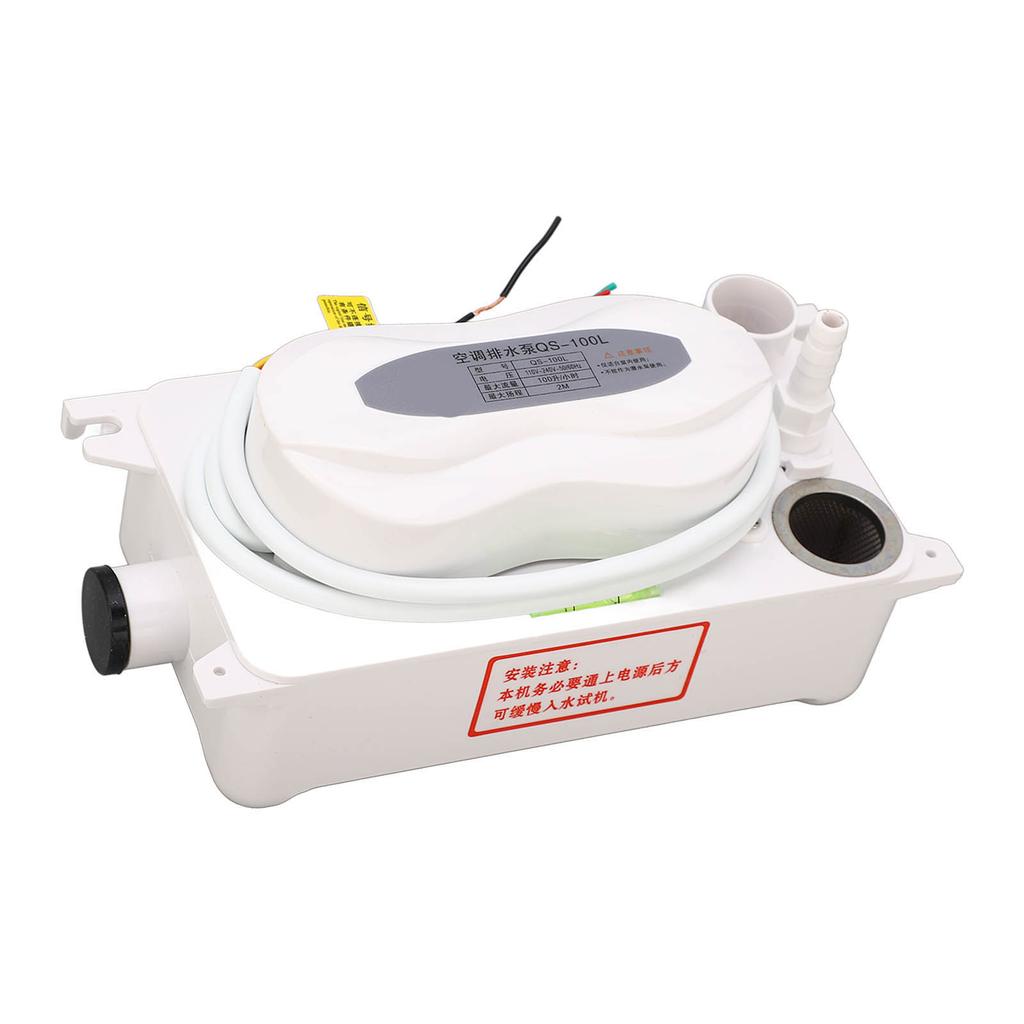 Air Conditioning Drain Pump HVAC Condensate Removal Water Pump with 600ml Storage Tank AC110‑240V 100L H
