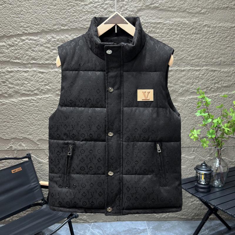 Men's Stand Collar Sleeveless Cotton Vest - 2025 Autumn/Winter Collection