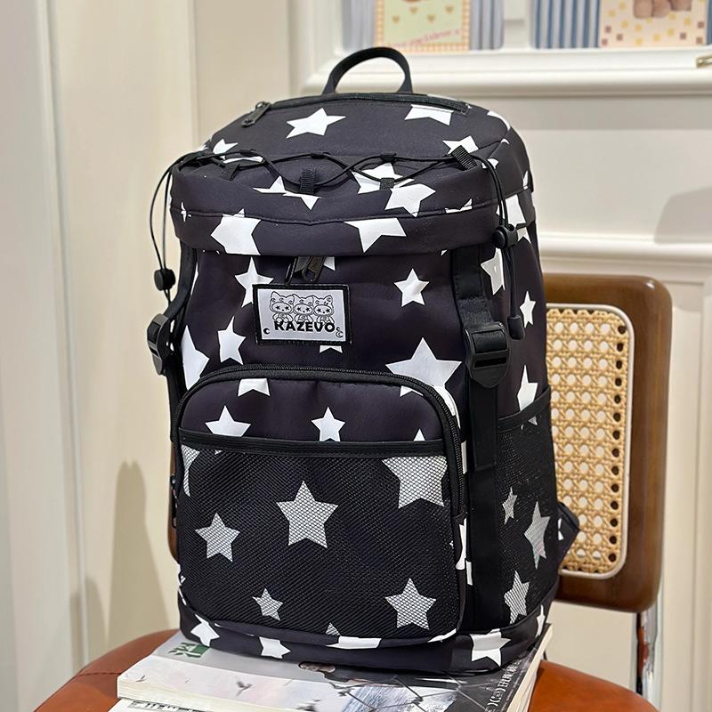 

Student schoolbag new lightweight large-capacity printed backpack junior high school high school high school high value backpack
