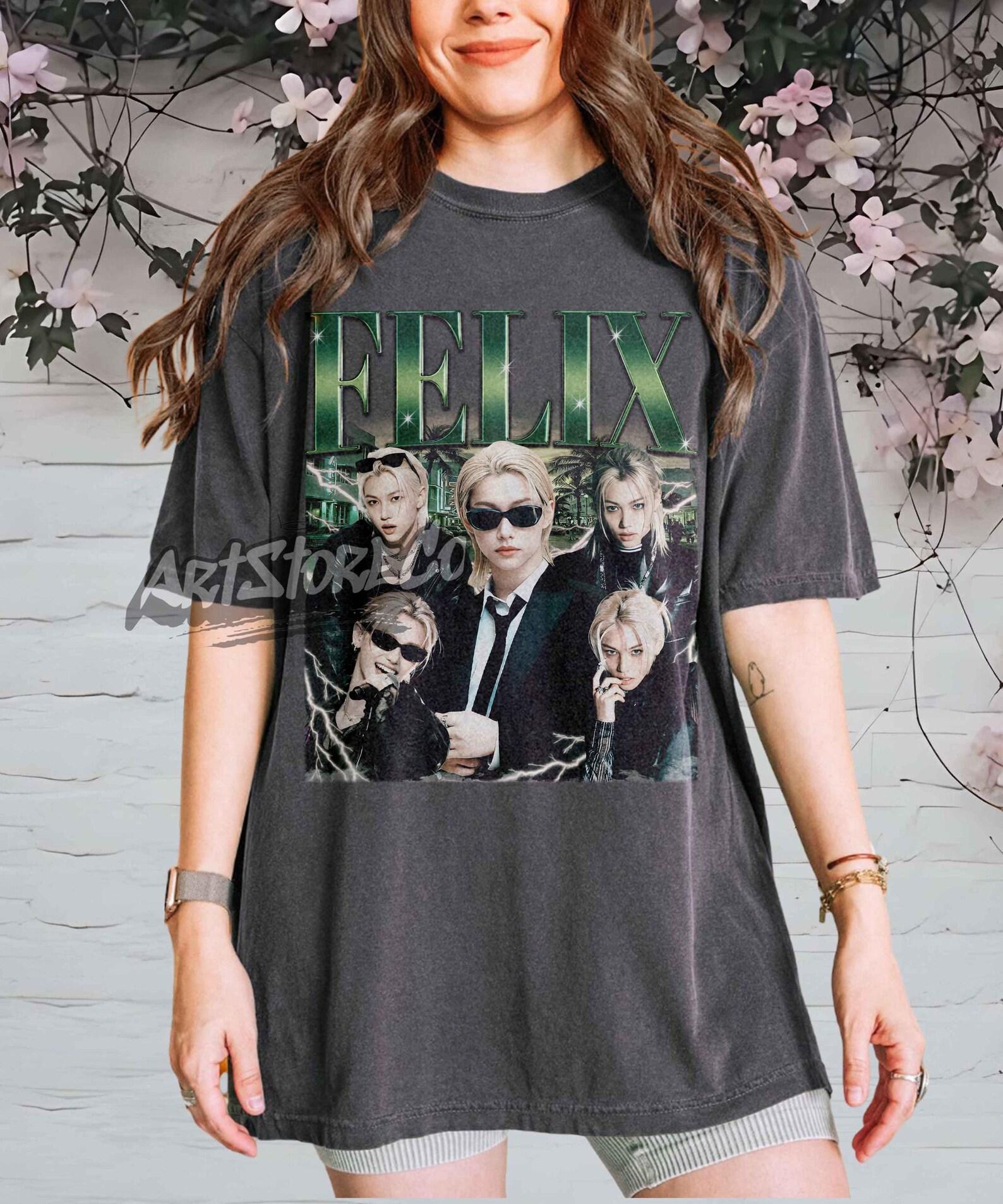Felix Retro Graphic T-Shirt, Vintage Inspired K-Pop Fan Apparel XL