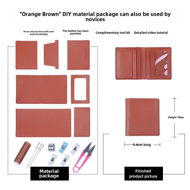 "Handmade Cowhide Wallet & Card Holder - Perfect Father's Day, Boyfriend, or Female Gift"