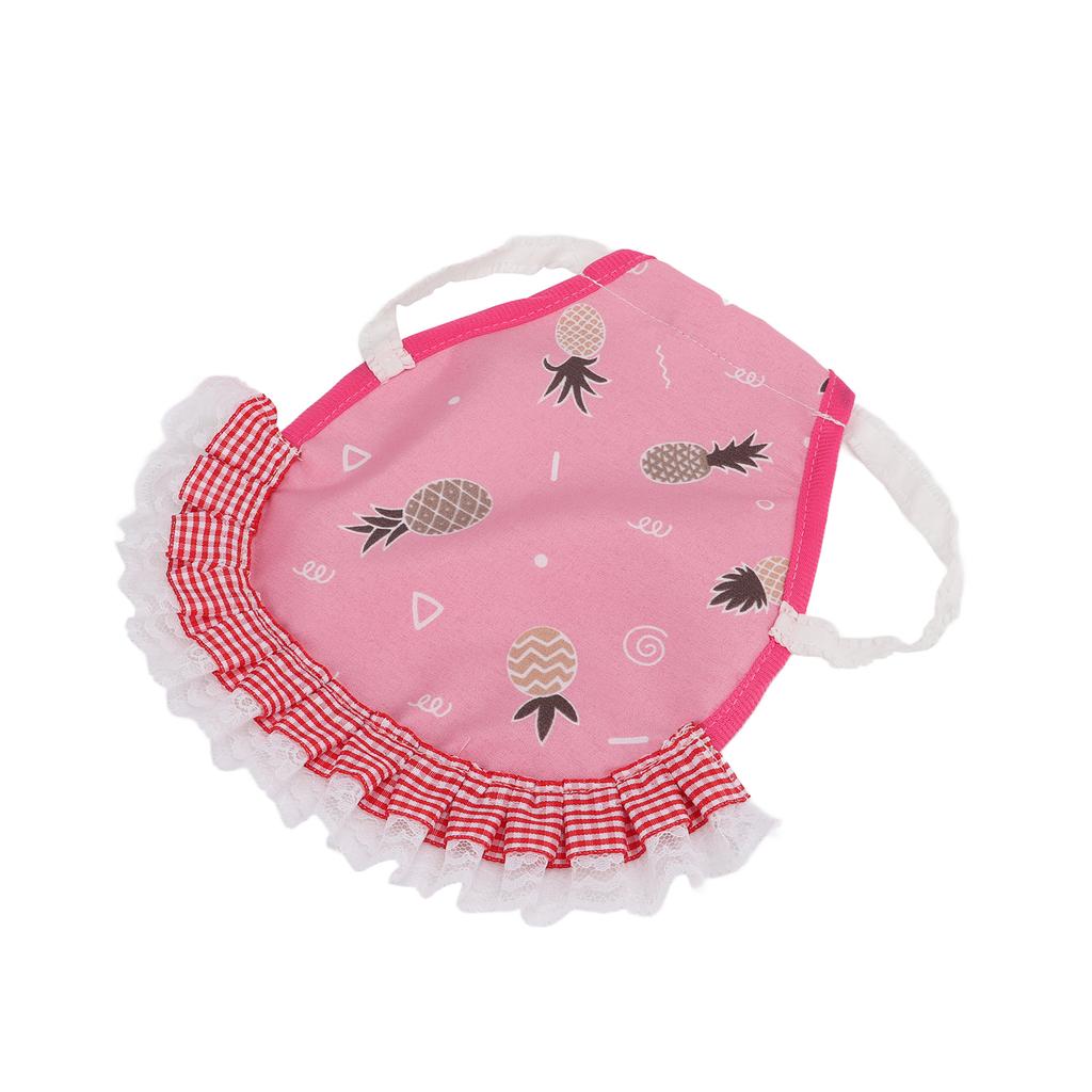 Hen Saddle Cute Protective Colorful Pet Chicken Apron with Elastic Straps for PoultryPink Pineapple